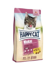 HAPPY CAT Minkas Sterilised Hydina 10 kg