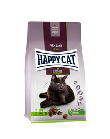 HAPPY CAT Sterilized Granule pre kastrované mačky  s jahňacím mäsom 10 kg