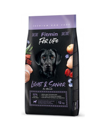 FITMIN Dog For Life Light & Senior 12 kg