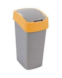 CURVER FLIP BIN Kôš na odpad 9L Strieborno-oranžový