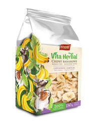 VITAPOL Chipsy banánové pre hlodavce 150g