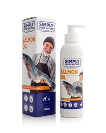 SIMPLY FROM NATURE Tréningové maškrty s hovädzím mäsom 300g  + SIMPLY FROM NATURE Salmon oil 250 ml