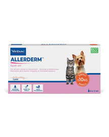 VIRBAC Allederm Spot-on Dermatologický prípravok pre mačky a malé psy (<10 kg) 2 ml - 6 pipiet