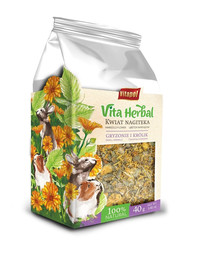 VITAPOL Vita Bylinný kvet nechtíka lekárskeho pre hlodavce a králiky 40g