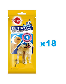 PEDIGREE DentaTubos Junior 18x72 g pochúťky pre šteňatá s kuracou príchuťou