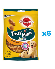 PEDIGREE Tasty Minis Junior 6x125 g krmivo pre šteňatá s kuracím mäsom