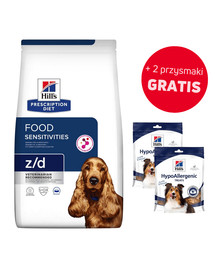HILL'S Prescription Diet Canine z/d 10 kg+ 2x Hypoallergenic treats 220g