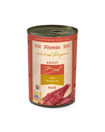 FITMIN Dog Nutritional Programme Tin Beef with lindseed oil 400g