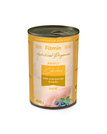 FITMIN Dog Nutritional Programme Tin Chicken with Herbs and Wild Berries 400g