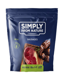 SIMPLY FROM NATURE Prírodné klobásky s diviačím mäsom 300 g