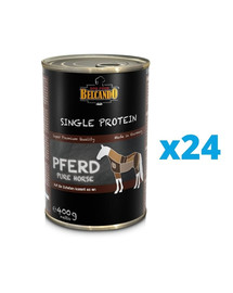 BELCANDO Single Protein Konzerva pre psov s konským mäsom 24x400 g