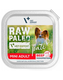 VETEXPERT Raw Paleo Pate Adult Mini  Beef
