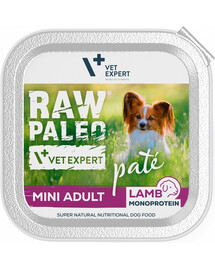 VETEXPERT RAW PALEO Pate Adult Mini Lamb 150 g