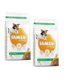 IAMS ProActive Health Granule pre dospelých psov malých a stredných plemien s kuracím mäsom 24 kg (2 x 12 kg)