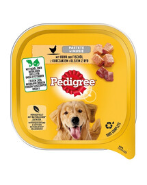 PEDIGREE Adult tacka 10x300 g vlhké krmivo pre psov s kuracím mäsom a rybím olejom