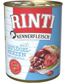 RINTI Kennerfleisch Poultry hearts 400 g