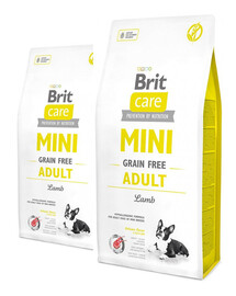 BRIT Care Grain-Free Mini adult jahňacie mäso 14 kg (2 x 7 kg)