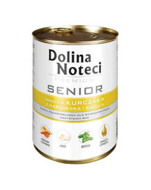 Dolina Noteci Premium Senior kurča, mrkva, bazalka 400 g