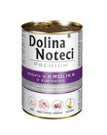 DOLINA NOTECI Premium Bohaté na králika s brusnicou 400g