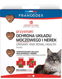 FRANCODEX Príkrmy pre zdravie močových ciest a obličiek pre mačky 12 ks