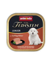ANIMONDA Vom Feinsten Junior Krmivo pre psov s kuracou pečeňou 150 g