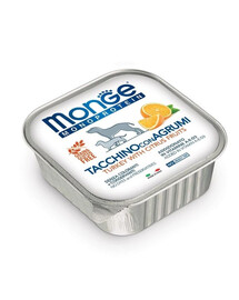 MONGE Fruit Dog Monoprotein Morka a pomaranč 150g