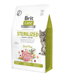 BRIT CARE Grain-Free Sterilized Immunity 0.4 kg hypoalergénna receptúra pre dospelé sterilizované mačky