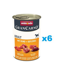 ANIMONDA Gran Carno Adult with Beef, Poultry 6 x 400g