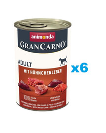 ANIMONDA Gran Carno Adult with Chicken liver 6 x 400g