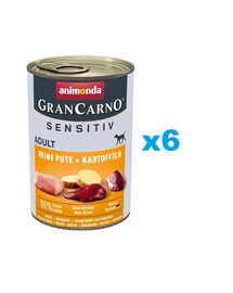ANIMONDA Grancarno Sensitive morčacie a zemiaky 6 x 400g