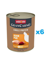 ANIMONDA GranCarno Single Protein Adult Chicken pure 6 x 800g