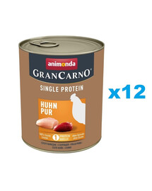 ANIMONDA Gran Carno Single Protein Adult Chicken pur 12x800 g