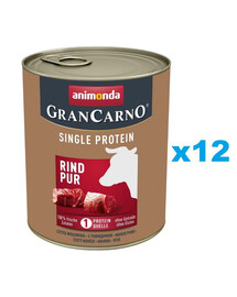 ANIMONDA Gran Carno Single Protein Adult Beef pur 12x800 g