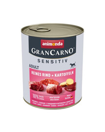 ANIMONDA Grancarno Sensitive hovädzie a zemiaky 12 x 800g
