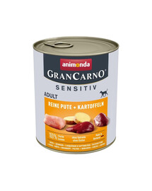 ANIMONDA Grancarno Sensitive morčacie a zemiaky 12 x 800g