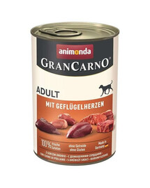 ANIMONDA GranCarno Adult with Poultry hearts 400 g