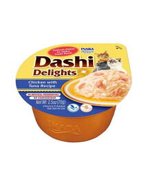 INABA Cat Dashi Delights Kuracie mäso a tuniak 70 g