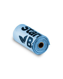 STARCH BAG Kompostovateľné BIO vrecká na výkaly 1 x 15 ks, modré
