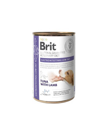 BRIT Grain Free Veterinary Diets Gastrointestinal Low Fat 400 g tuniak s jahňacím mäsom