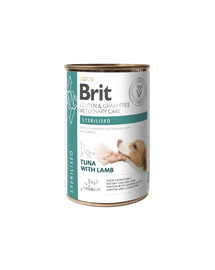 BRIT Grain Free Veterinary Care Sterilised 400 g  tuniak s jahňacím mäsom