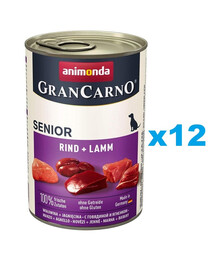 ANIMONDA GranCarno Senior jahňacie a teľacie 12 x 400 g
