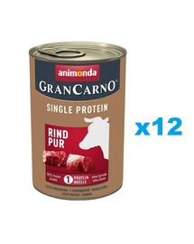 ANIMONDA Gran Carno Single Protein Adult Beef Pur 12x400 g