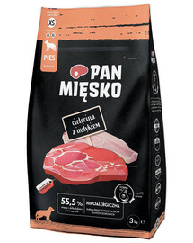 PAN MIĘSKO Teľacie mäso s morkou XS 3kg
