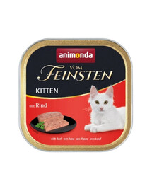 ANIMONDA Paštéta pre mačky vom Feinsten Kitten s hovädzím mäsom 100 g