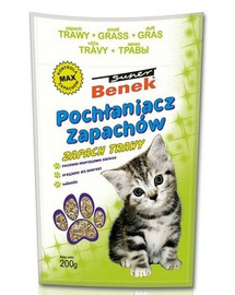 BENEK Sanitizér / Pohlcovač zápachu s vôňou trávy 200 g