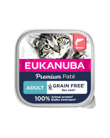 EUKANUBA Grain Free Adult lososová paštéta 16x85 g