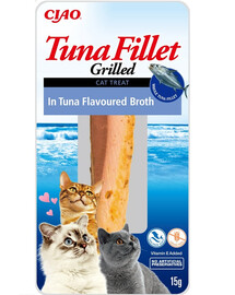 INABA Tuna fillet in tuna flavoured broth 15g filé z tuniaka vo vývare s príchuťou tuniaka pre mačky
