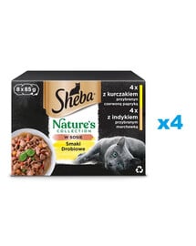 SHEBA Nature's Collection Poultry Flavours 32x85g