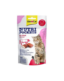 GIMCAT Nutri Pockets with Beef 60 g