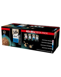 SHEBA Sauce Collection rybacie maškrty v omáčke 40x85 g